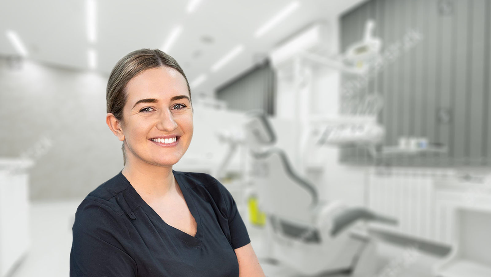 Gosia Ciepiela, Clinical Dental Technician, in the surgery at Falkirk Dental Care